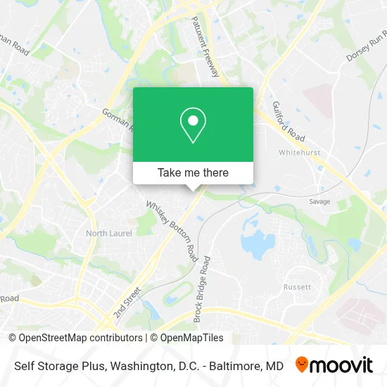 Self Storage Plus map