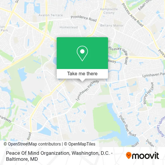 Peace Of Mind Organization map