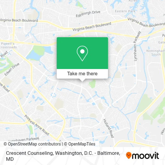 Crescent Counseling map