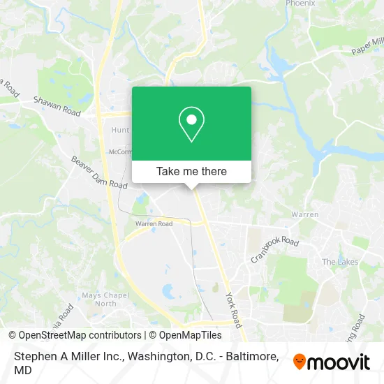 Stephen A Miller Inc. map