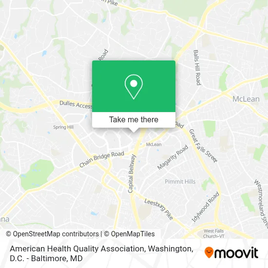 American Health Quality Association map