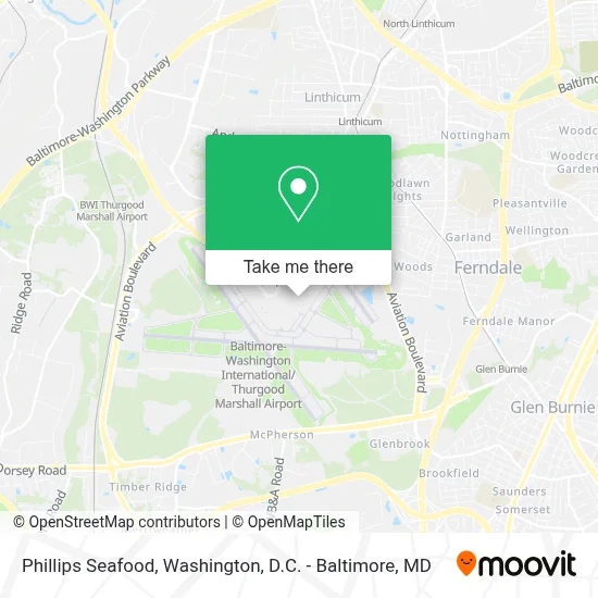 Phillips Seafood map