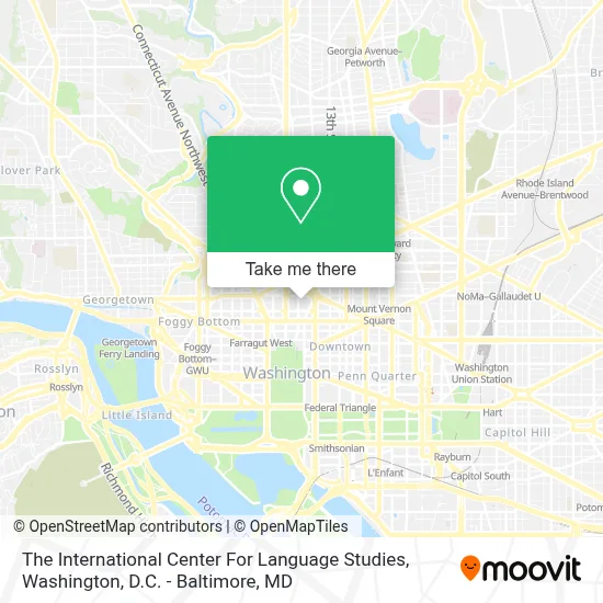 The International Center For Language Studies map