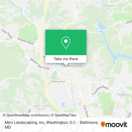 Mjm Landscaping, Inc map