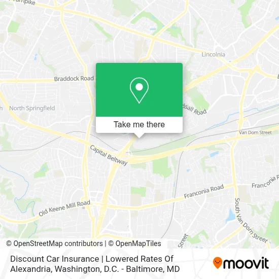 Discount Car Insurance | Lowered Rates Of Alexandria map