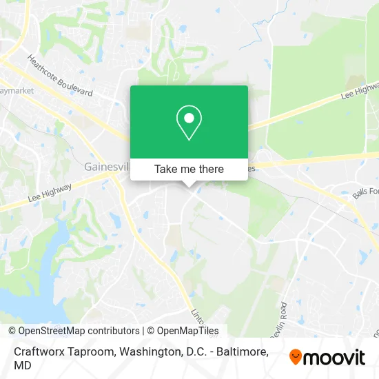 Craftworx Taproom map