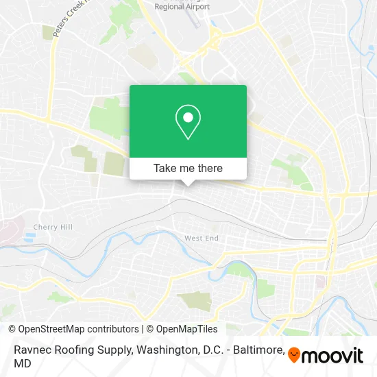 Ravnec Roofing Supply map