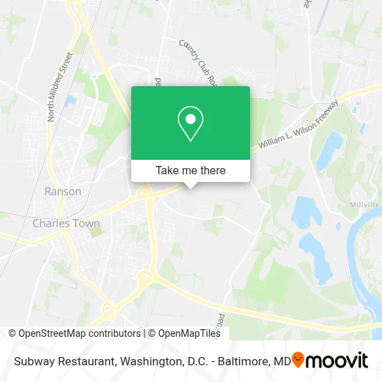 Subway Restaurant map