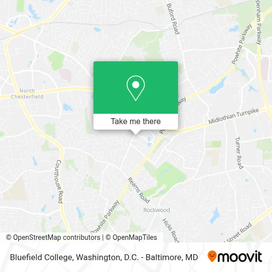 Bluefield College map