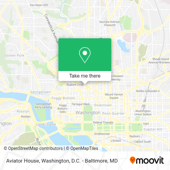 Aviator House map