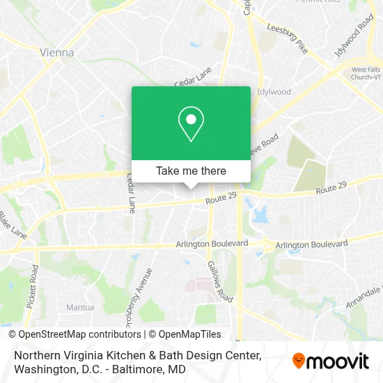 Northern Virginia Kitchen & Bath Design Center map