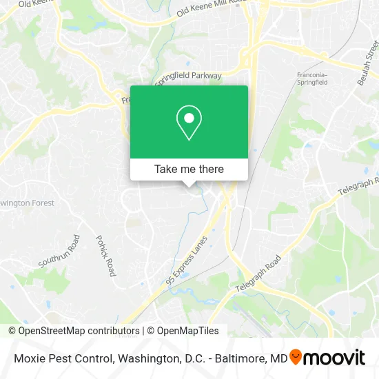 Moxie Pest Control map