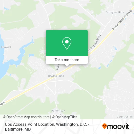 Ups Access Point Location map