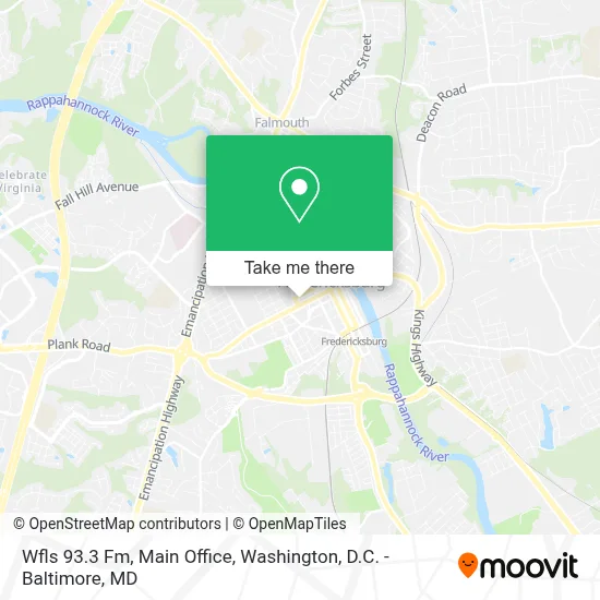 Wfls 93.3 Fm, Main Office map