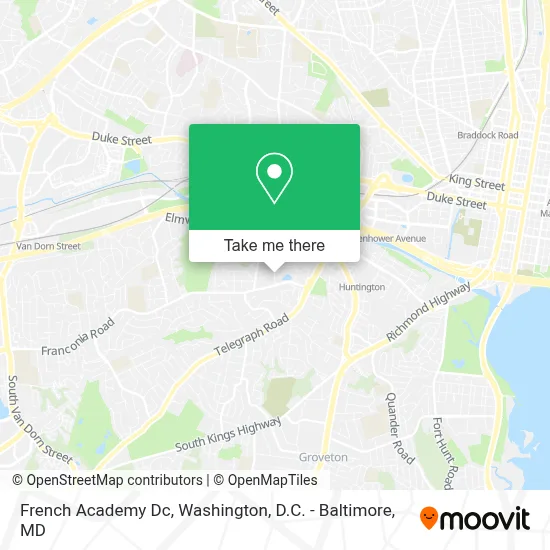 French Academy Dc map