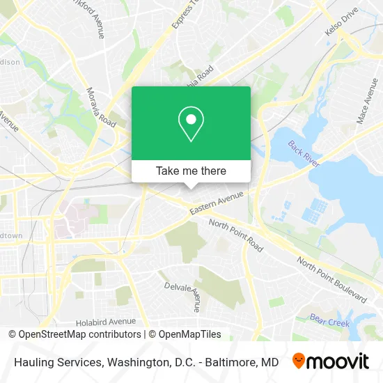 Hauling Services map