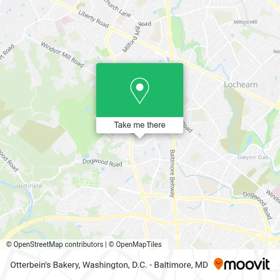 Otterbein's Bakery map