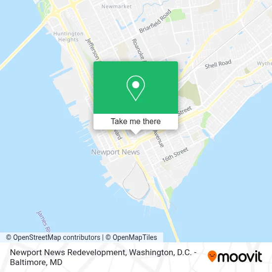 Newport News Redevelopment map