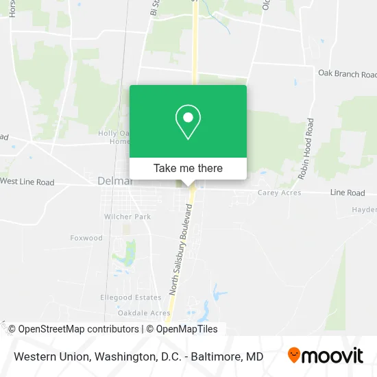 Western Union map