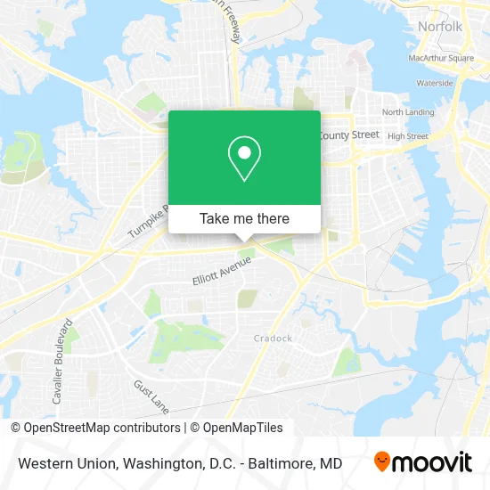 Western Union map