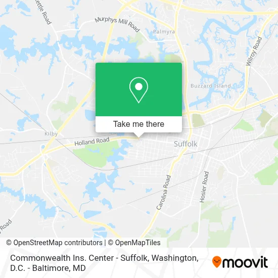 Commonwealth Ins. Center - Suffolk map