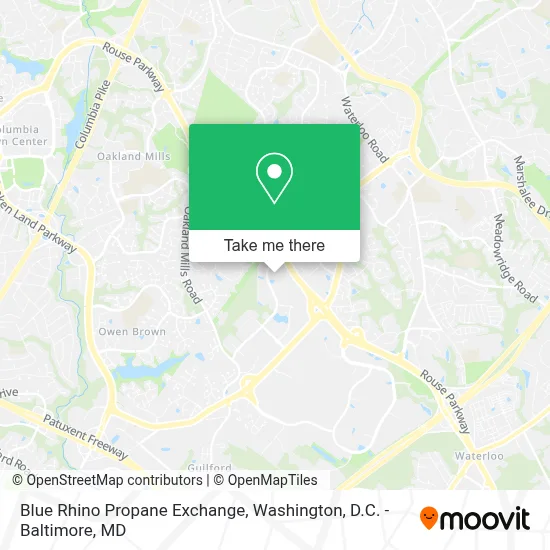 Blue Rhino Propane Exchange map