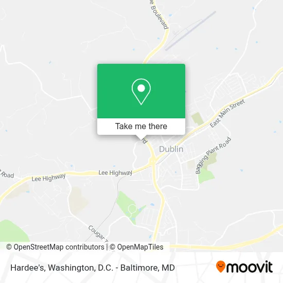 Hardee's map