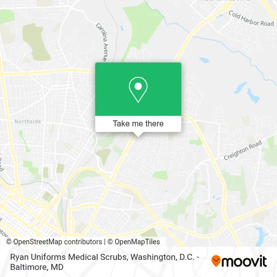 Ryan Uniforms Medical Scrubs map