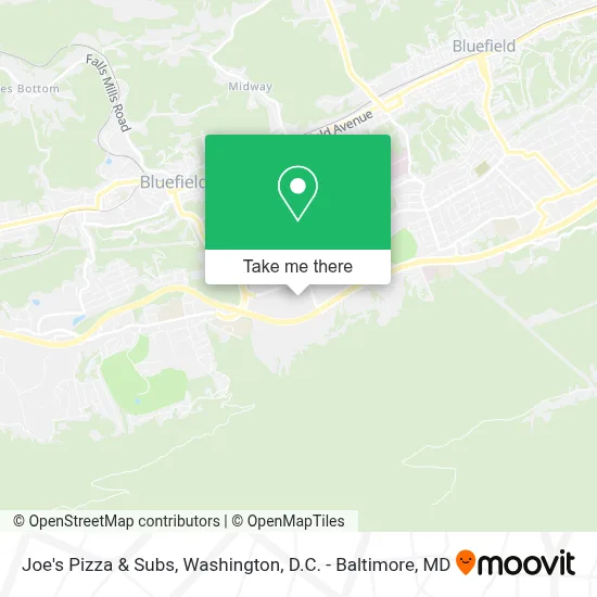 Joe's Pizza & Subs map