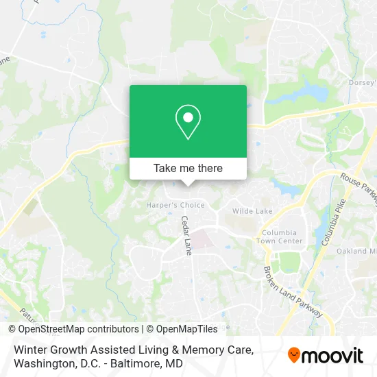 Winter Growth Assisted Living & Memory Care map