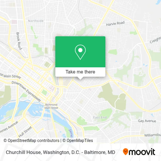 Churchill House map