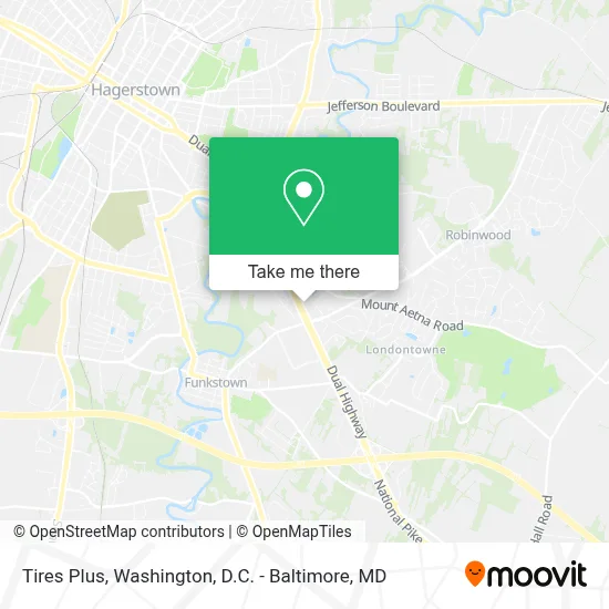 Tires Plus map