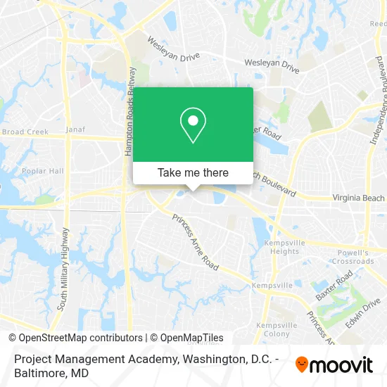 Project Management Academy map