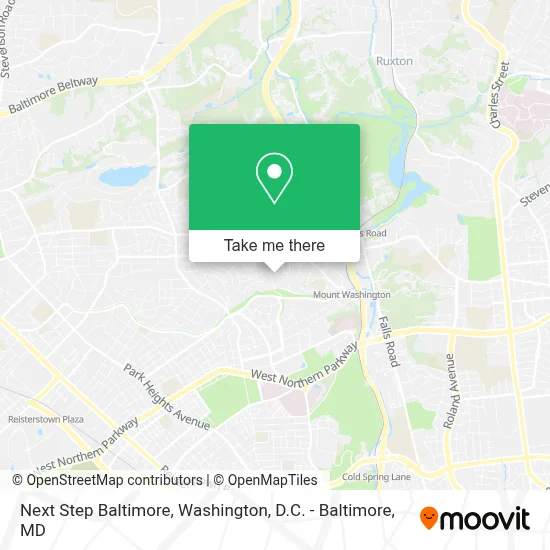 Next Step Baltimore map
