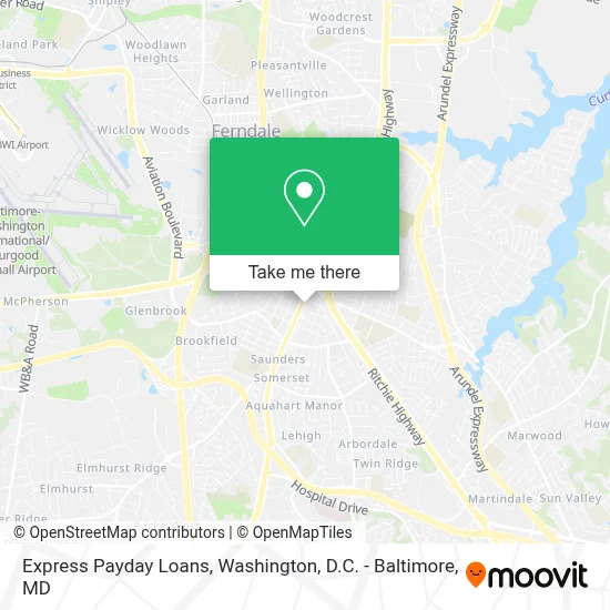Express Payday Loans map