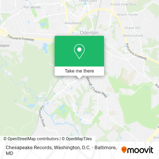 Chesapeake Records map
