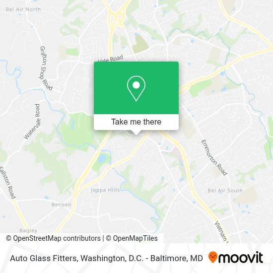 Auto Glass Fitters map