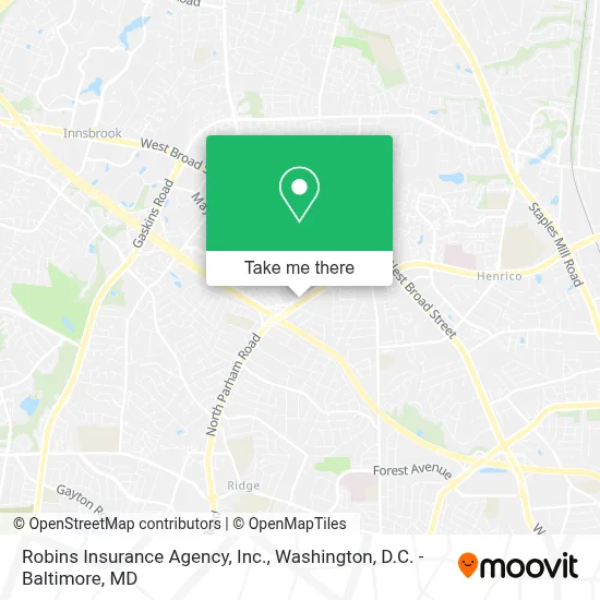 Robins Insurance Agency, Inc. map
