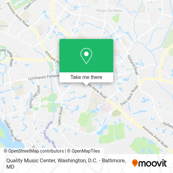 Quality Music Center map
