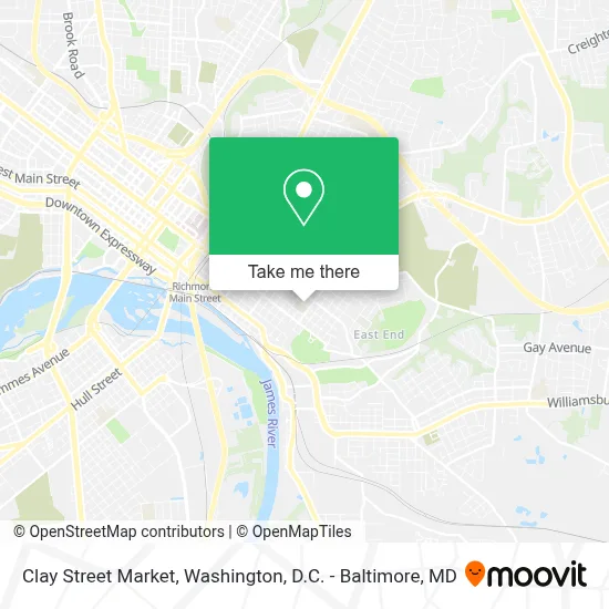 Clay Street Market map