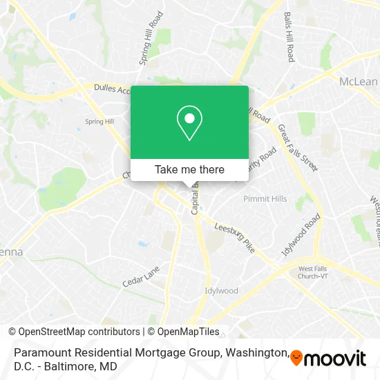 Paramount Residential Mortgage Group map