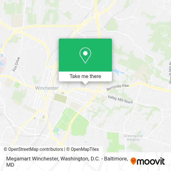 Megamart Winchester map