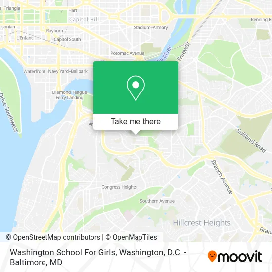 Washington School For Girls map