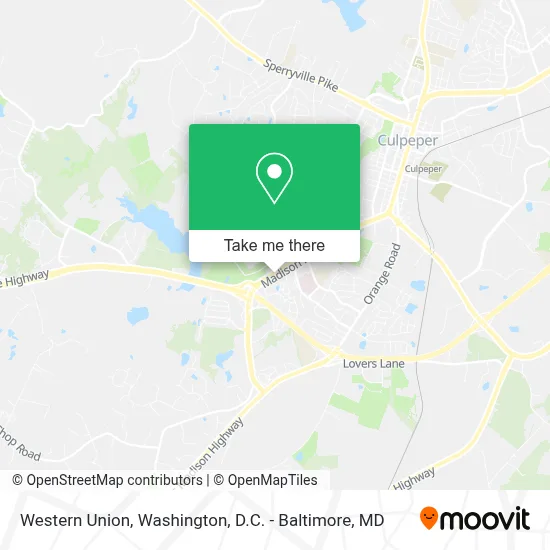 Western Union map