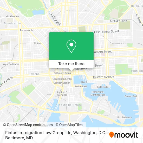 Fintus Immigration Law Group Llc map