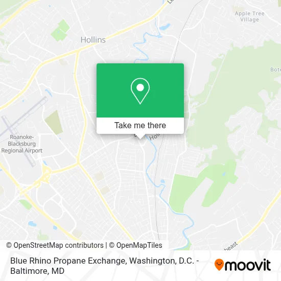 Blue Rhino Propane Exchange map