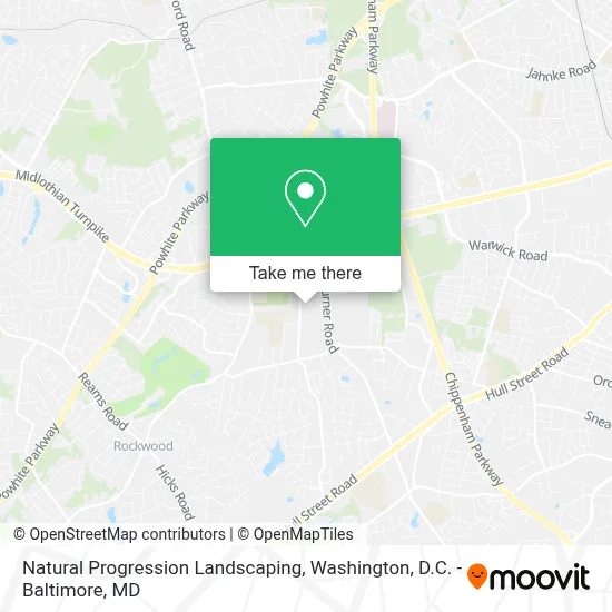 Natural Progression Landscaping map