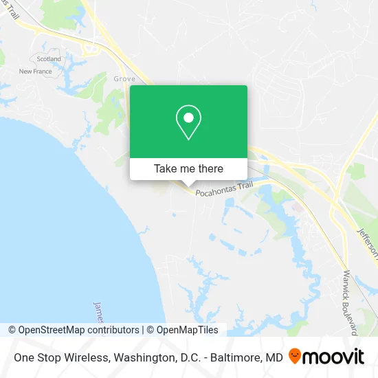 One Stop Wireless map