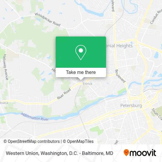 Western Union map