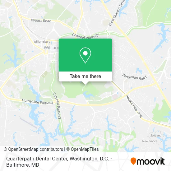 Quarterpath Dental Center map